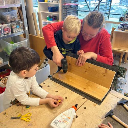 Bau eines Vogelhauses