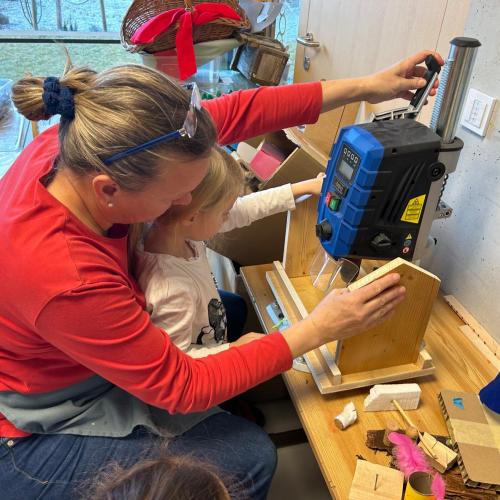 Bau eines Vogelhauses