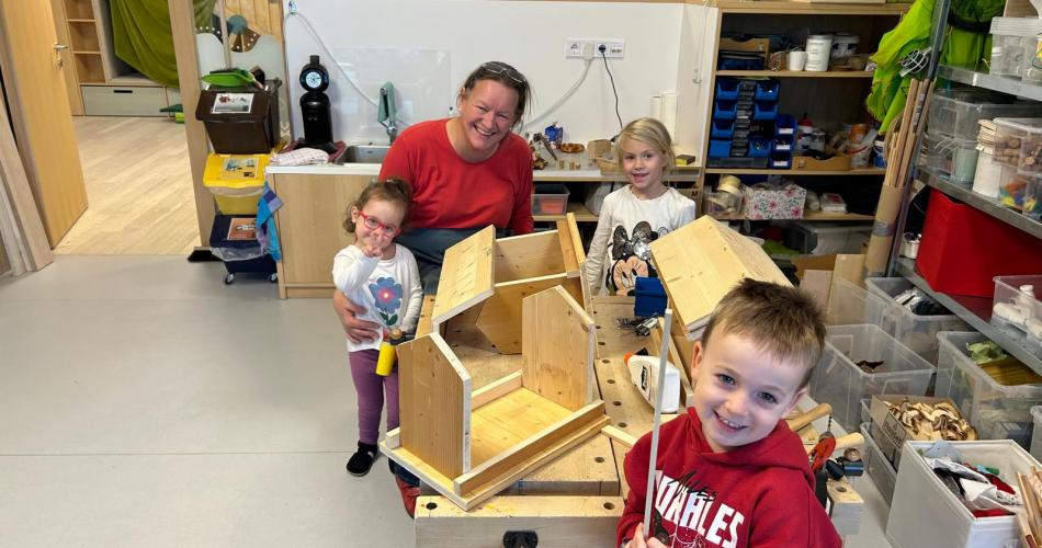 Bau eines Vogelhauses